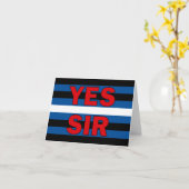 Yes Sir Greeting Card Karte (Gelbe Blume)