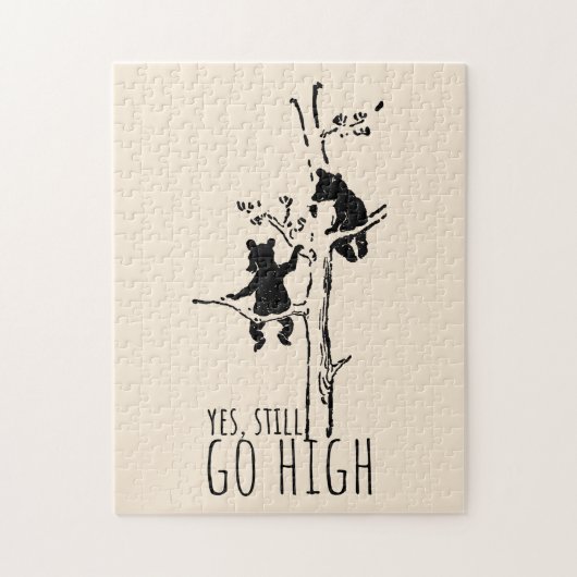 Yes, Still Go High Climbing Bears Inspirational Puzzle (Vertikal)