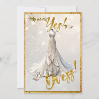 Yes to the Dress Invitation Einladung