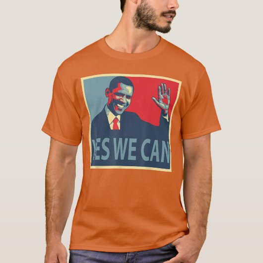 Yes We Can Barack Obama President T-Shirt (Vorderseite)