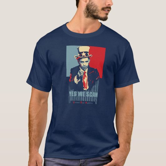 Yes We Scan Satire Shirt (Vorderseite)