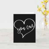 Yes You Can Do It Anything Motivation For Women Te Karte (Gelbe Blume)