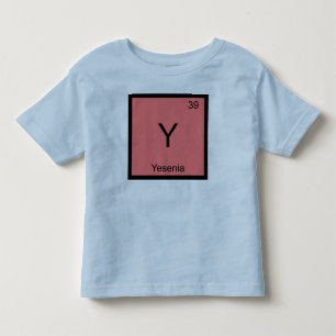 Yesenia Name Chemie Element Periodensystem Kleinkind T-shirt