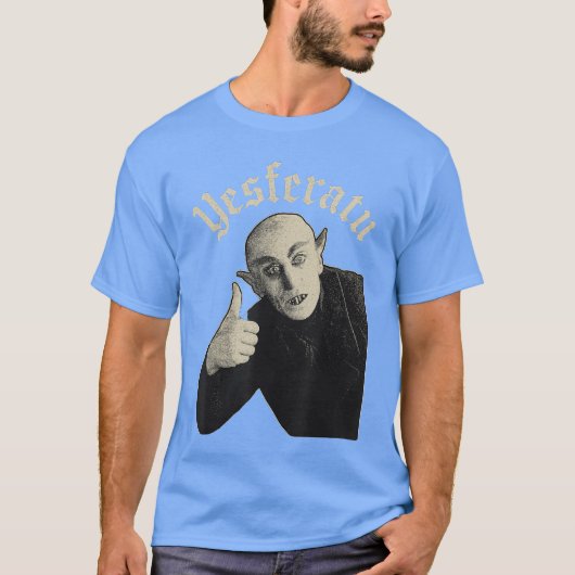 Yesferatu Funny Vampire Parody Meme Halloween frie T-Shirt (Vorderseite)