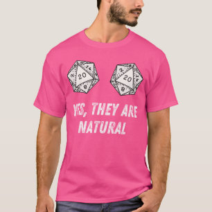 Yesheyre Natürlich D20 20 Würfel Lustiger RPG Bret T-Shirt
