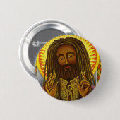 Yeshu Rasta Fari Button (Vorne & Hinten)