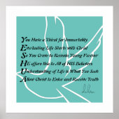 Yeshua Christlich Gedicht Poster (Vorne)