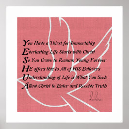 Yeshua Christlich Gedicht Poster