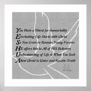 Yeshua Christlich Gedicht Poster