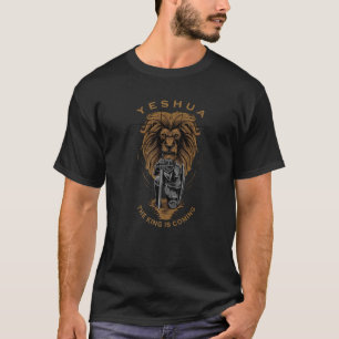 Yeshua Der König kommt Jesus Christus Christlich V T-Shirt