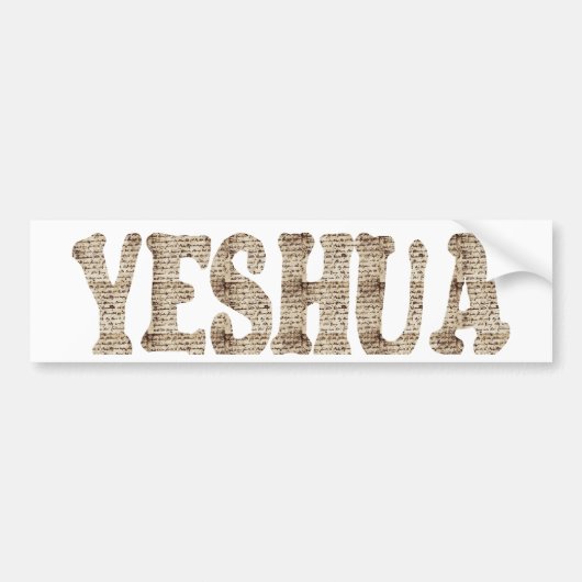 Yeshua effet manuscrit autoaufkleber (Vorne)