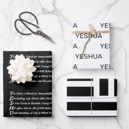 Yeshua Geem Christlich Geschenkpapier Set