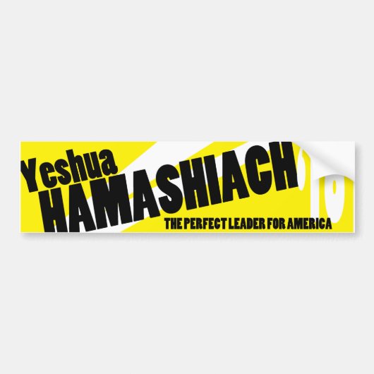 Yeshua Hamashiach Autoaufkleber (Vorne)