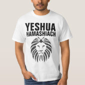 YESHUA HAMASHIACH, Löwe von Juda T - Shirt (Vorderseite)