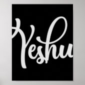 Yeshua Hebrew Name Shirt Jesus Christliches Gesche Poster (Vorne)