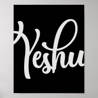 Yeshua Hebrew Name Shirt Jesus Christliches Gesche Poster