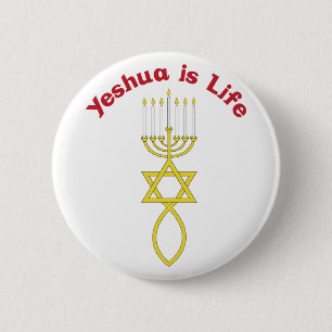 Yeshua ist Leben Button