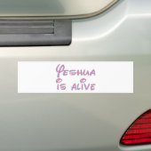 Yeshua ist lebendiges Blanc Autoaufkleber (Auf Auto)