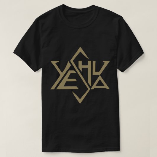 Yeshua Jesus Golden Super Star Tetrahedron von Dav T-Shirt (Design vorne)