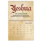 YESHUA Jesus hebräischer jüdischer christlicher Kalender (Feb 2026)