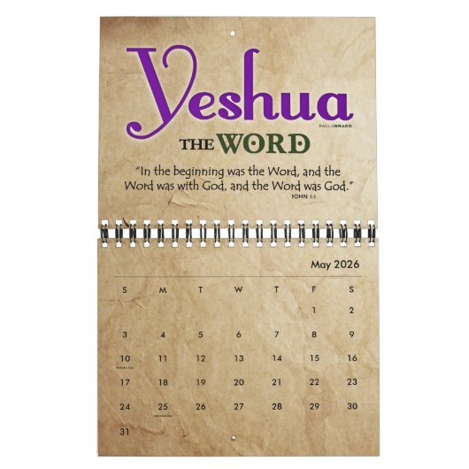 YESHUA Jesus hebräischer jüdischer christlicher Kalender (Mai 2026)
