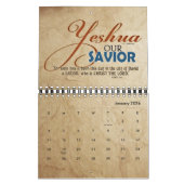 YESHUA Jesus hebräischer jüdischer christlicher Kalender (Jan 2026)