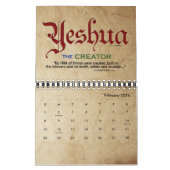 YESHUA Jesus hebräischer jüdischer christlicher Kalender (Feb 2026)