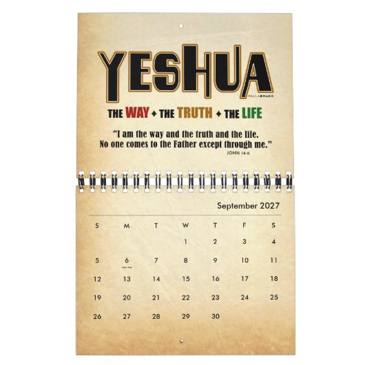 Yeshua Jesus messianisch Kalender (Sep 2027)