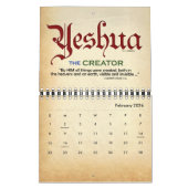 Yeshua Jesus messianisch Kalender (Feb 2026)