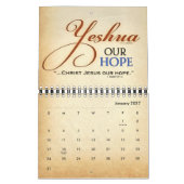 Yeshua Jesus messianisch Kalender (Jan 2027)