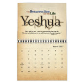 Yeshua Jesus messianisch Kalender (Mär 2027)