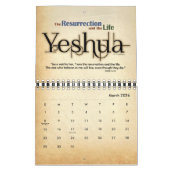 Yeshua Jesus messianisch Kalender (Mär 2026)