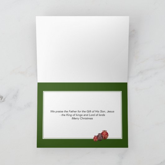 YESHUA JESUS Weihnachtskarte Karte (Innenseite)