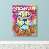 YESHUA LION OF JUDAH CHRISTLICH ART LEINWAND (Insitu (Holzboden))