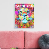 YESHUA LION OF JUDAH CHRISTLICH ART LEINWAND (Insitu (Wohnzimmer))
