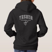 Yeshua Lord Redeemer Savior Retro Typografie Hoodie (Rückseite)