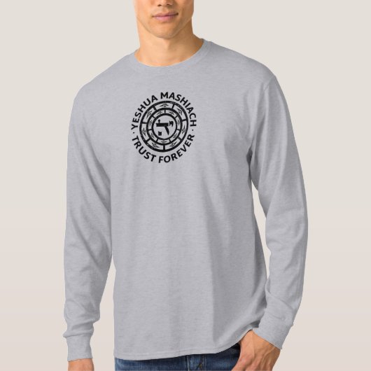 Yeshua Mashiach oder Truhen Jesus Messiah T-Shirt (Vorderseite)