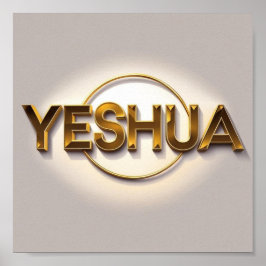 Yeshua Matte Poster | Name der Konstruktion Jesu a