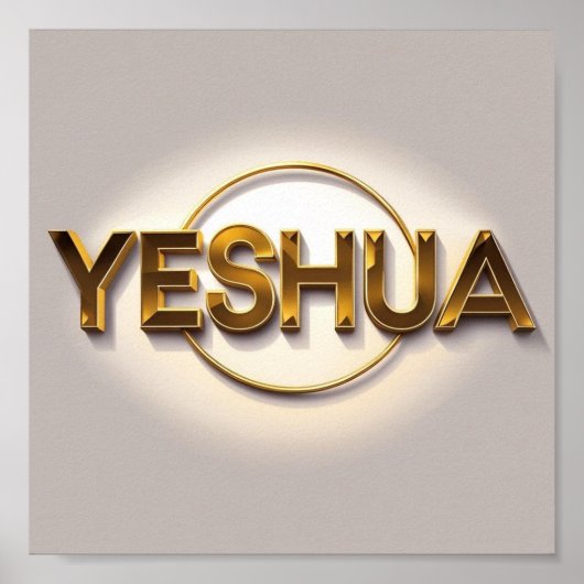 Yeshua Matte Poster | Name der Konstruktion Jesu a (Vorne)