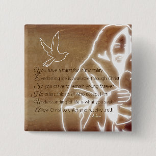 YESHUA Messiah Jesus Christus Christliches Gedicht Button