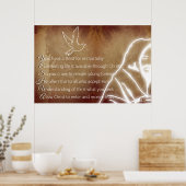YESHUA Messiah Jesus Christus Christliches Gedicht Poster (Küche)