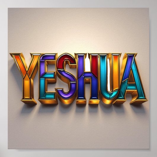 Yeshua Poster Print | Ai design Matte Wall Art (Vorne)