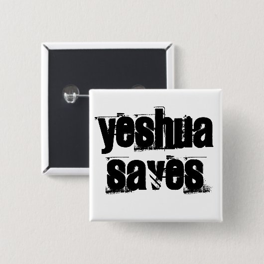 Yeshua Rette Button (Vorne & Hinten)