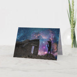 Yeshuas Katze: Nazaret-nächtlicher Himmel Feiertagskarte