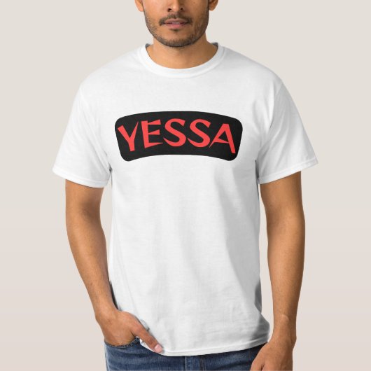 Yessa t-shirt black & red (Vorderseite)