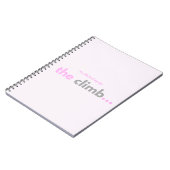 YesSheCanCampaign the Climb Notebook Notizblock (Linke Seite)