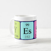 Yessica Periodenname Tasse (Vorderseite Links)
