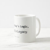 Yesterday's Logic Today's Legacy Developer Quote Kaffeetasse (VorderseiteRechts)