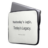 Yesterday's Logic Today's Legacy Programmer Quote Laptopschutzhülle (Vorderseite Links)