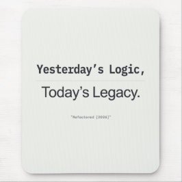 Yesterday's Logic Today's Legacy Programmer Quote Mousepad